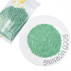 6/0 Imitation Jade Glass Seed Beads&nbsp;SEED-N004-006-15