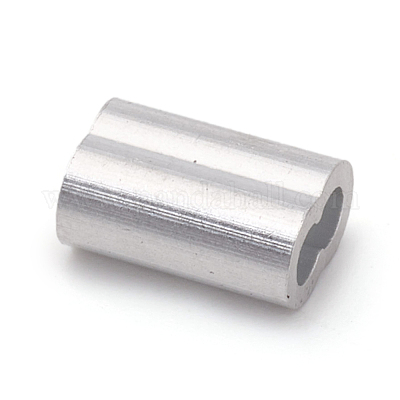 Aluminum Slide Charms/Slider Beads&nbsp;ALUM-WH0164-58-1.5mm-1