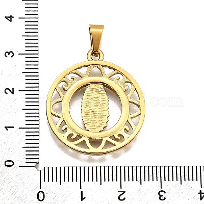 304 Stainless Steel Pendants&nbsp;STAS-B086-09I-G-1