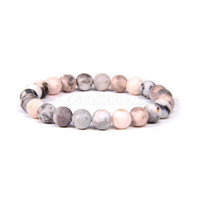 Natural Zebra Jasper Bead Stretch Bracelets&nbsp;BJEW-K212-A-035-1