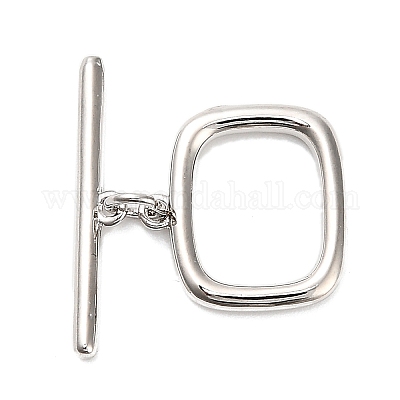Brass Toggle Clasps&nbsp;KK-L229-011P-1