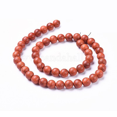 Natural Wood Beads Strands&nbsp;X-WOOD-F008-01-C-1