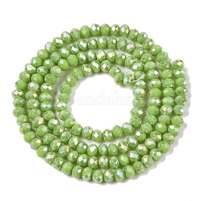 Electroplate Glass Beads Strands&nbsp;EGLA-A044-P2mm-B30-1
