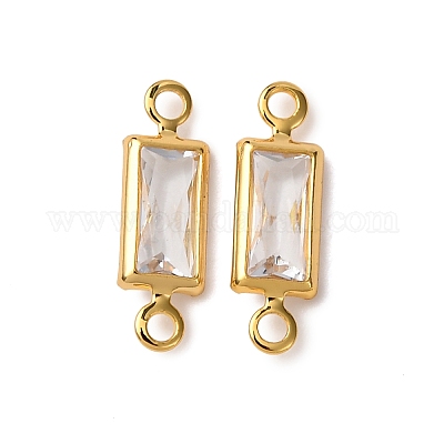 激安ショップ 食品 Wholesale Charms Connector Zirconia Cubic Clear Pave Brass アクセサリー