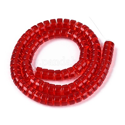 Transparent Glass Beads Strands&nbsp;GLAA-N026-3x6mm-T08-1