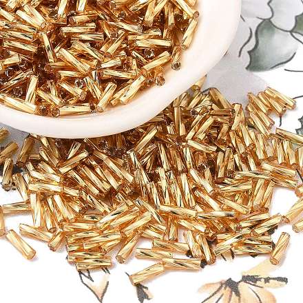Glass Twist Bugle Beads SEED-C004-07B-1