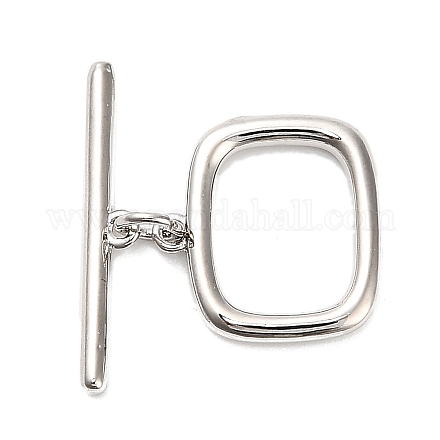 Brass Toggle Clasps KK-L229-011P-1