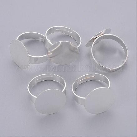 Pad Ring Base Wholesale Adjustable Iron Silver Color Plated Pad Ring Base Findings ...