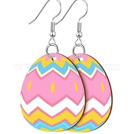 Printed Easter Acrylic Dangle Earrings&nbsp;FS-WG616F7-07-1