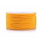 Polyester Braided Cord, Champagne Yellow, 2mm, about 16.4 yards(15m)/roll