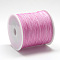 Nylon Braided Cord, Chinese Knotting Cord for Jewelry Making Macrame Craft, Hot Pink, 0.8mm, about 109.36 yards(100m)/roll
