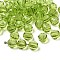 K9 Glass, Imitation Austrian Crystal Beads, Grade AAA, Faceted, Round, Yellow Green, 6mm, Hole: 0.7~0.9mm