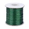 Waxed Polyester Cord, Bead Cord, Green, 0.5mm, about 169.51~174.98 Yards(155~160m)/Roll