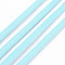 Double Face Satin Ribbon, Polyester Ribbon, Pale Turquoise, 1/8 inch(3mm) wide, about 880yards/roll(804.672m/roll)