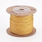 Nylon Braided Cord, Chinese Knotting Cord for Jewelry Making Macrame Craft, Goldenrod, 1.5mm, about 27.34 yards(25m)/roll