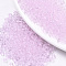 Transparent Glass Beads, Round, Pearl Pink, 4x3mm, Hole: 1mm, about 4500pcs/bag