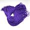 Polyester & Spandex Cord Ropes, 16-Ply, Solid Color, for Shoe Lace Cord Making, Mauve, 2mm, about 109.36 yards(100m)/bundle