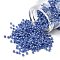 8/0 Glass Seed Beads, Ceylon, Round, Lilac, 3mm, Hole: 1mm, about 2222pcs/100g