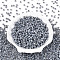 DIY Craft Beads 6/0 Ceylon Round Glass Seed Beads, Dark Gray, Size: about 4mm in diameter, hole:1.5mm, about 495pcs/50g