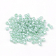 6/0 ガラスシードビーズ  セイロン  ラウンド  アクア  4mm  穴：1.5mm  約1000個/100g&nbsp;X1-SEED-A011-4mm-154-2