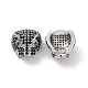 Brass Micro Pave Cubic Zirconia Beads&nbsp;KK-G444-01P-1