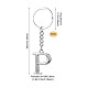 Alloy Keychains&nbsp;KEYC-TADJ0001-11P-3
