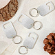 8Pcs Stainless Steel Keychains&nbsp;AJEW-CN0004-56-4