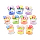 Opaque Resin Cabochons&nbsp;RESI-G085-01-1