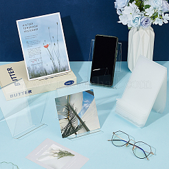 20Pcs Transparent Acrylic Book Photo Frame Holder&nbsp;AJEW-WA0003-16
