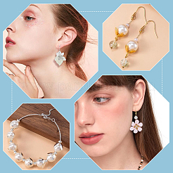 アイロンビーズキャップ 120色 6個  4花びら  花  ミックスカラー  15x8mm  穴：1.6mm  20個/カラー&nbsp;IFIN-SC0001-57