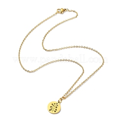 304 Stainless Steel Pendant Necklaces&nbsp;NJEW-B078-03G