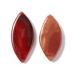 天然赤瑪瑙のペンダント  馬の目  30.5~42.5x15~19.5x5~6.5mm  穴：0.8~0.9mm&nbsp;G-B030-10A