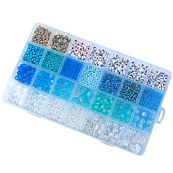 DIY 28 Style Resin & Acrylic & ABS Beads Jewelry Making Finding Kit&nbsp;DIY-NB0012-03A