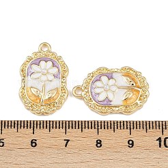 Alloy Enamel Pendants&nbsp;PALLOY-P311-01B-G