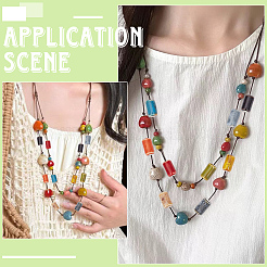 63Pcs 9 Colors Handmade Porcelain Beads&nbsp;PORC-PA0001-55