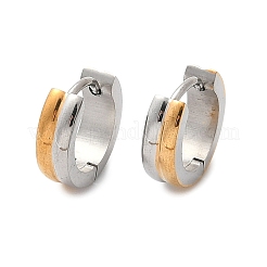 304 Stainless Steel Polishing Effect Hoop Earrings&nbsp;EJEW-M001-33P