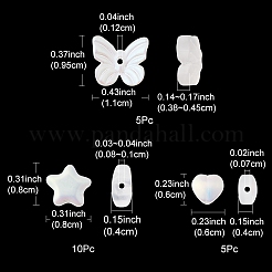 20Pcs 3 Style Electroplate Glass Beads&nbsp;GLAA-YW0001-90