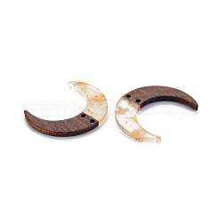 2-Hole Resin & Walnut Wood Buttons&nbsp;RESI-S389-080-A01