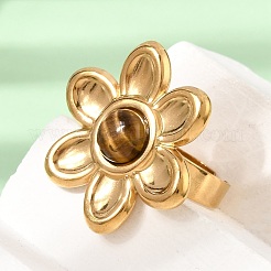 304 Stainless Steel Cuff Open Rings for Women&nbsp;GG-CBA7994-02G-11