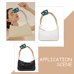 Acrylic Square Link Chain Bag Handles&nbsp;FIND-WH0135-36