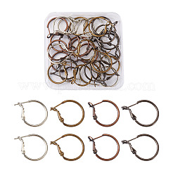 Brass Hoop Earrings&nbsp;KK-CD0001-10