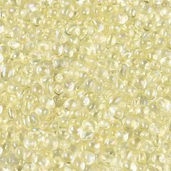 Transparent Electroplate Glass Beads&nbsp;EGLA-Q138-01B