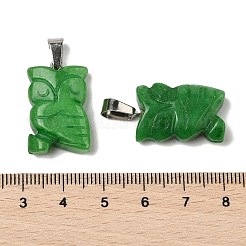 Dyed Natural White Jade Pendants&nbsp;G-B127-09P-02