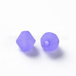 つや消しアクリルビーズ  多面カット  コーン  ライラック  6x5.5mm  穴：1.5mm  約677個/50g&nbsp;X-MACR-S373-61K-04