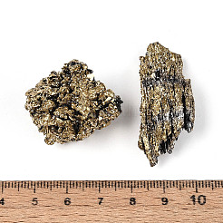 電気メッキ天然石炭石英ジオード 豊穣の角鉱物標本 8~12個  生水晶クラスター  癒しのクリスタルホームデコレーションギフト  紙箱付き  27~49x16~43x7~32mm&nbsp;G-N360-03C