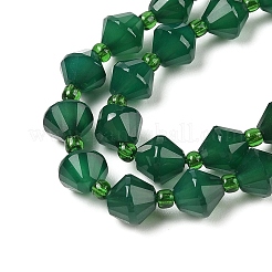 Natural Green Onyx Agate Beads Strands&nbsp;G-NH0001-F01-01A