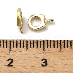 Rack Plating Brass Pendant Bails&nbsp;KK-S397-19A-G