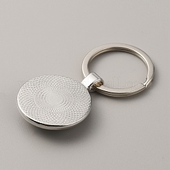 先生の日の宝石キーホルダー  合金パーツ  スーパージェッチャーという言葉が入った半円形/ドーム  言葉  6cm&nbsp;KEYC-WH0029-51A-P
