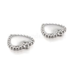 変色しにくい304ステンレススチールペンダント  ハート  ステンレス鋼色  19x18x3mm  穴：1.8mm&nbsp;STAS-L224-058P