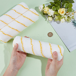マイクロファイバーペイントローラーブラシ3本  壁画ツール  ホワイト  227x62.5mm&nbsp;DIY-GF0012-95